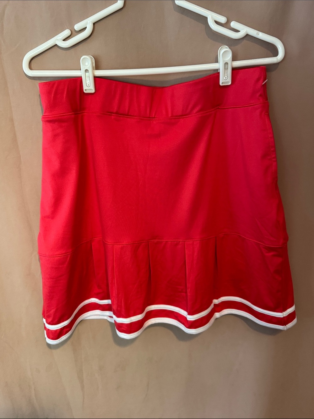 Sport Haley Red Skater Skirt with White Trim